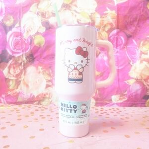 Hello Kitty Pink Tumbler with Straw